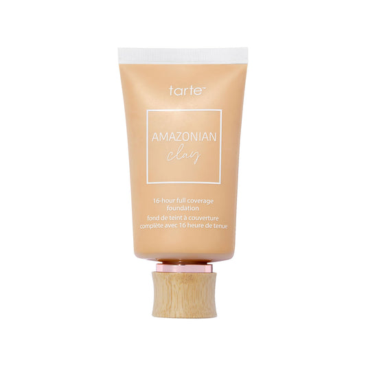tarte Amazonian clay 16-hour Full Size coverage foundation - Matte Finish Foundation, Vitamin E for Hydration & Smooth Looking Skin, Vegan & Cruelty-Free, full size, light-medium golden