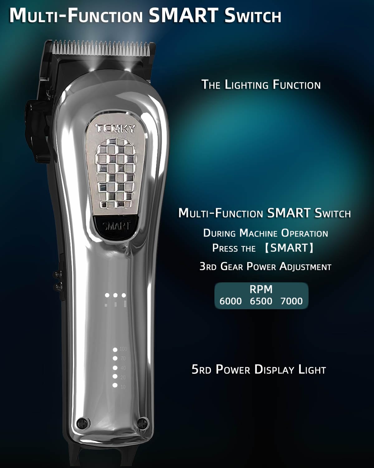 TCMKY Hair Clippers for Men Cordless&Corded Barber Clippers for Hair Cutting & Grooming Professional Hair Trimmer for Men Rechargeable Hair Trimmer Beauty and Personal Care TCMKY