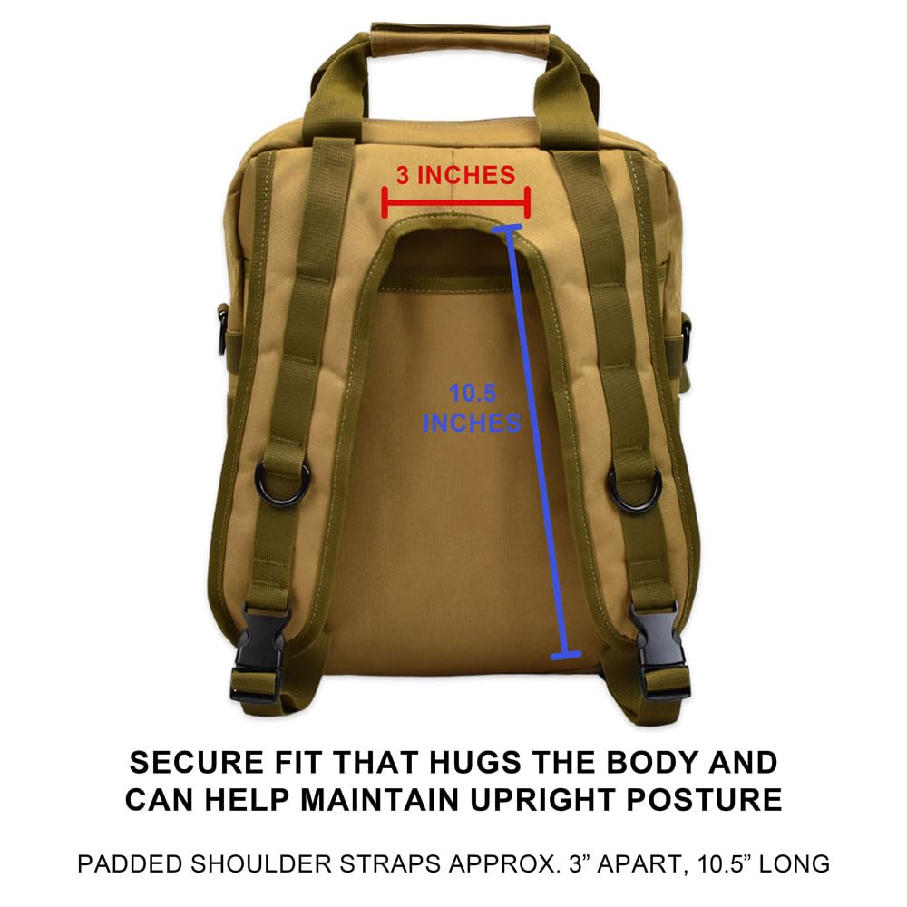 TORCH MOLLE Urban Commuter Backpack Laptop Bag Rucksack for Hiking Cycling Crossfit Light Rucking EDC Gear V2 (Desert)