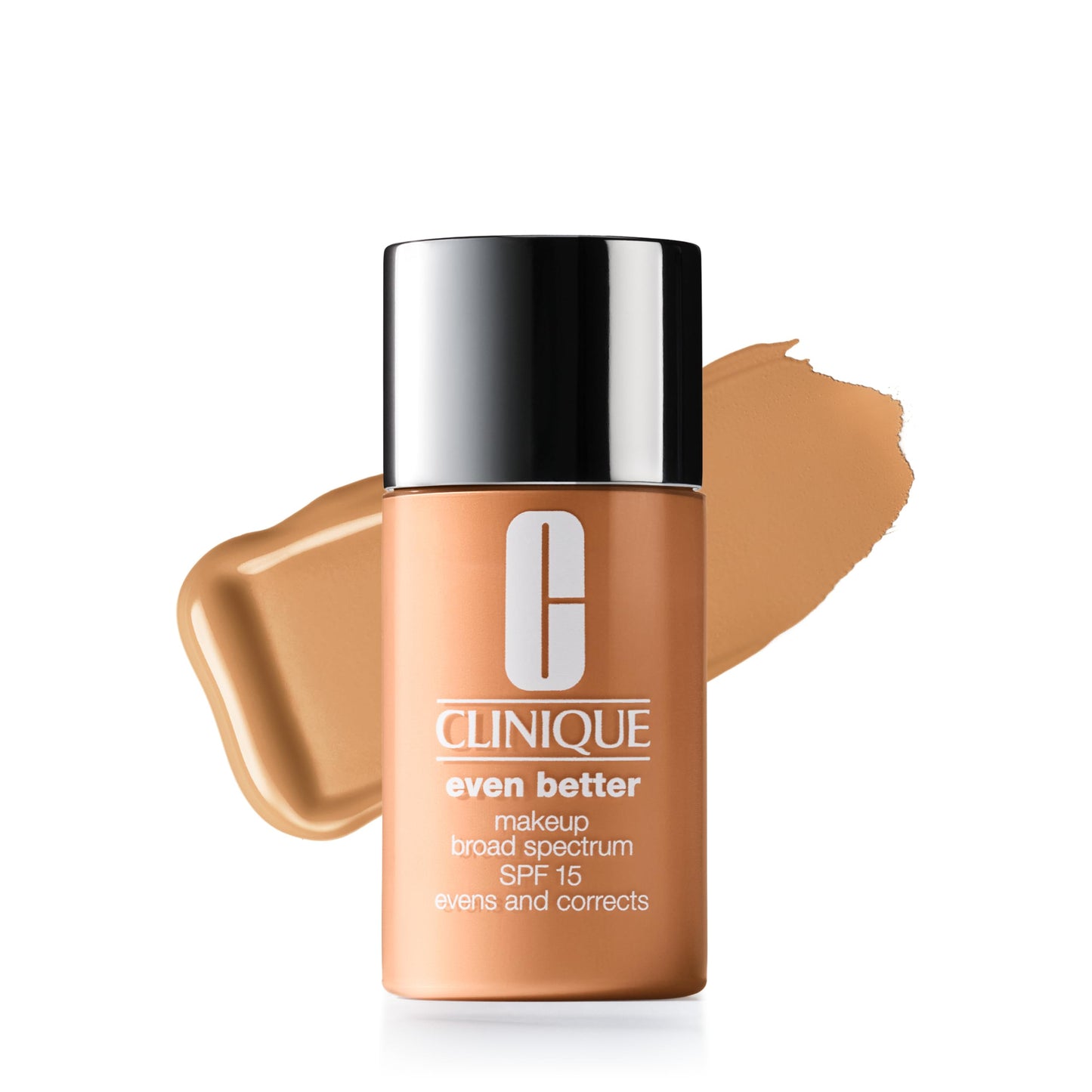 Clinique Even Better Makeup Liquid Foundation SPF 15 With Vitamin C For Dry + Oily Combination Skin Types | Medium Coverage + Natural Finish | Evens