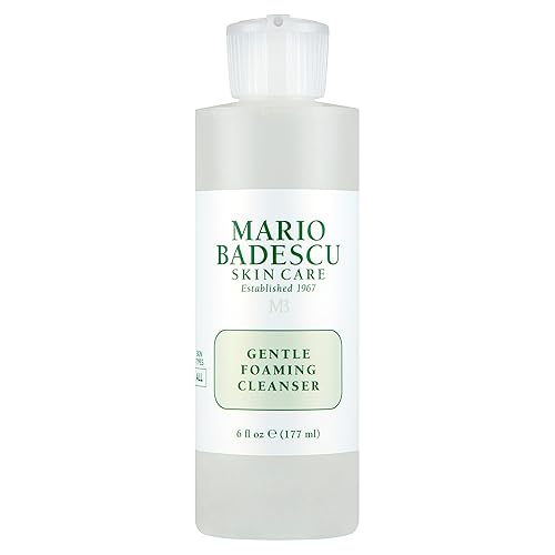 Mario Badescu Gentle Foaming Facial Cleanser, Deep Cleansing and Hydrating Face Wash for All Skin Types with Aloe Vera, Fermented Black Tea