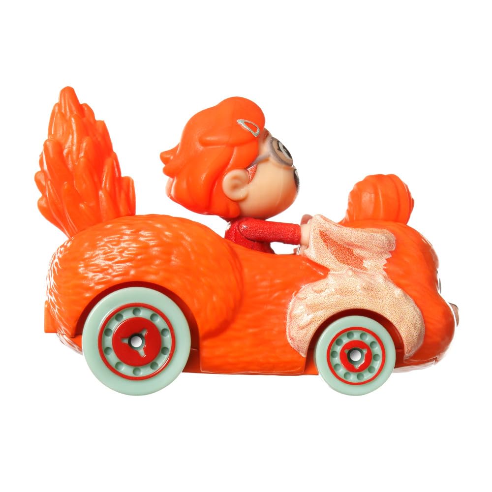 Hot Wheels RacerVerse Mei with Red Panda Ming 1:64 Scale Toy Car Optimized Track