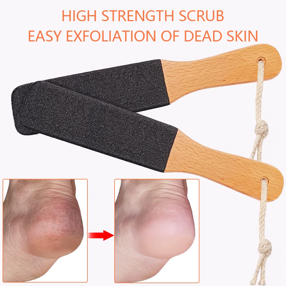 TOPMEET Foot File/Rasp,Exfoliator Pedicure Tool Foot Callus Remover Scrubber for Dead Skin,Corn and Hard Skin - Pumice Stone for Cracked Feet,Heels