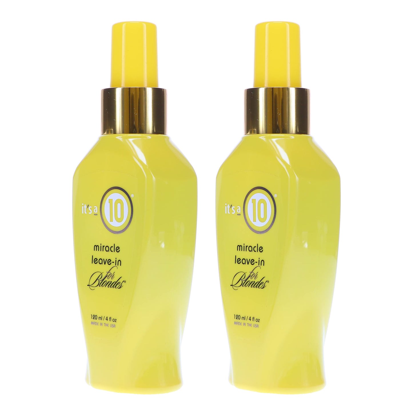 ITS A 10 by It's a 10 MIRACLE LEAVE IN PRODUCT FOR BLONDES 4 OZ (Package Of 2)