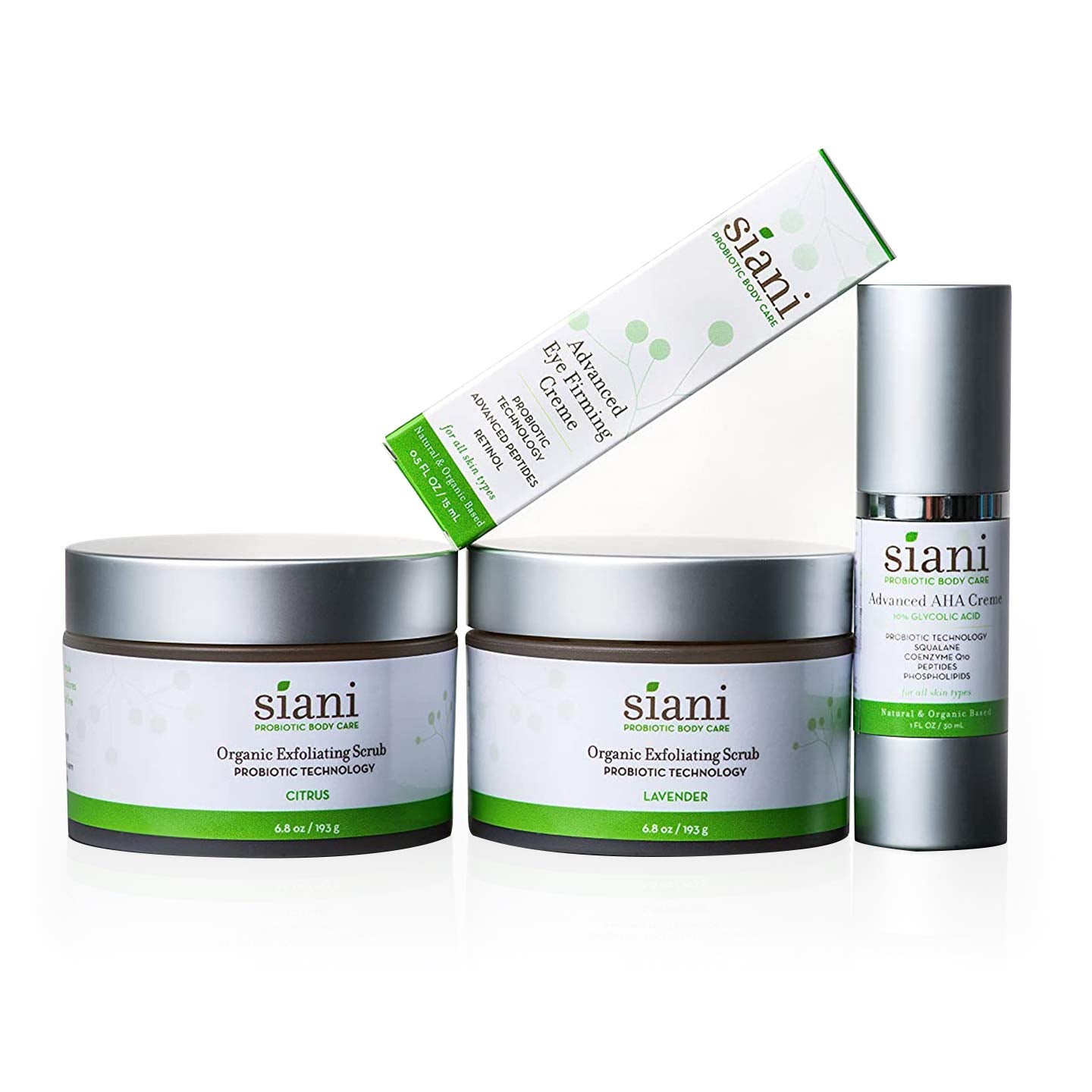 Advanced Eye Firming Creme with Botanicals, Pure Plant Oils, Organic Vitamins/Minerals, Probiotic Technology, Hyaluronic Acid, Fruit Based Glycolic