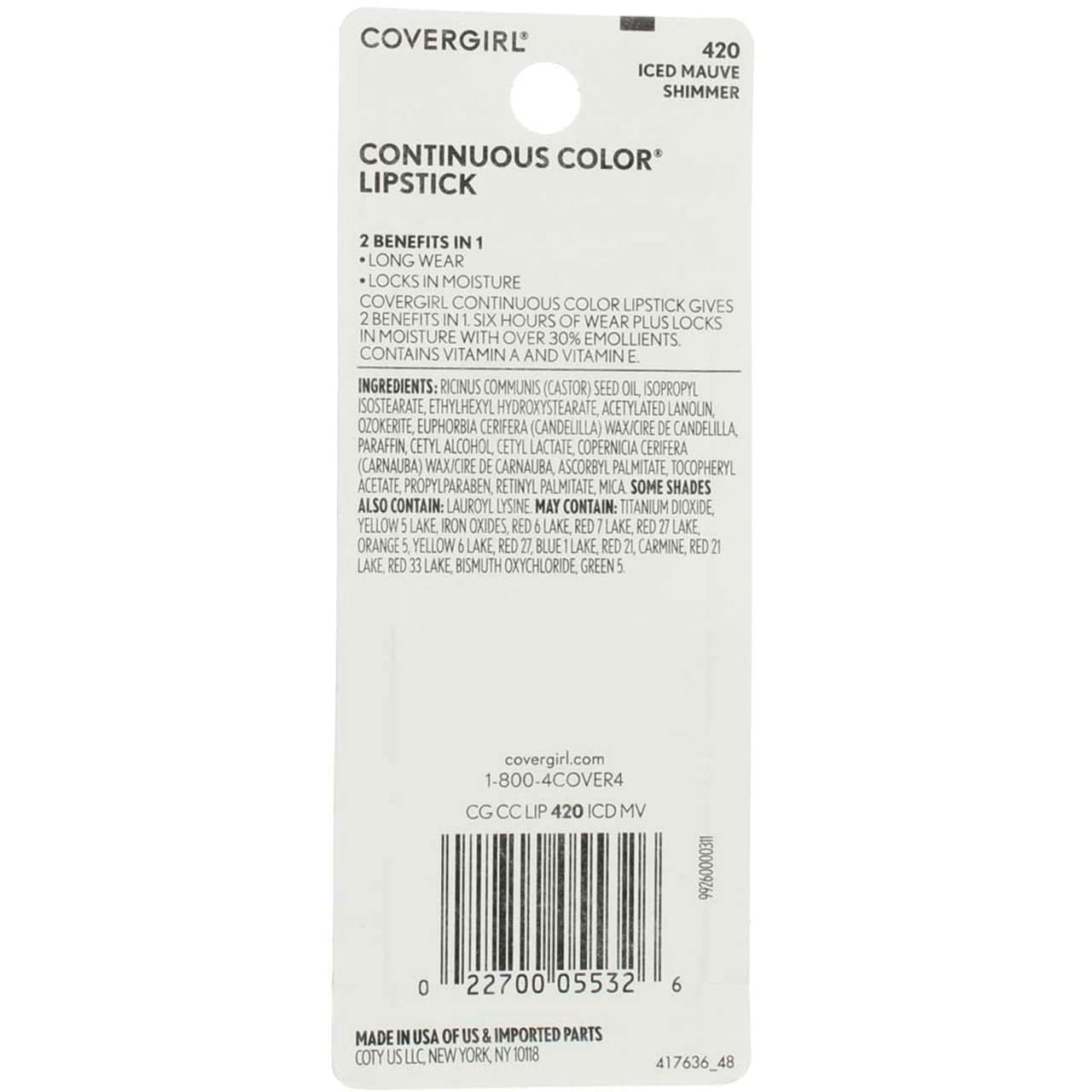 Cover Girl 05532 420icdmv Cclp Shm Icd Mv