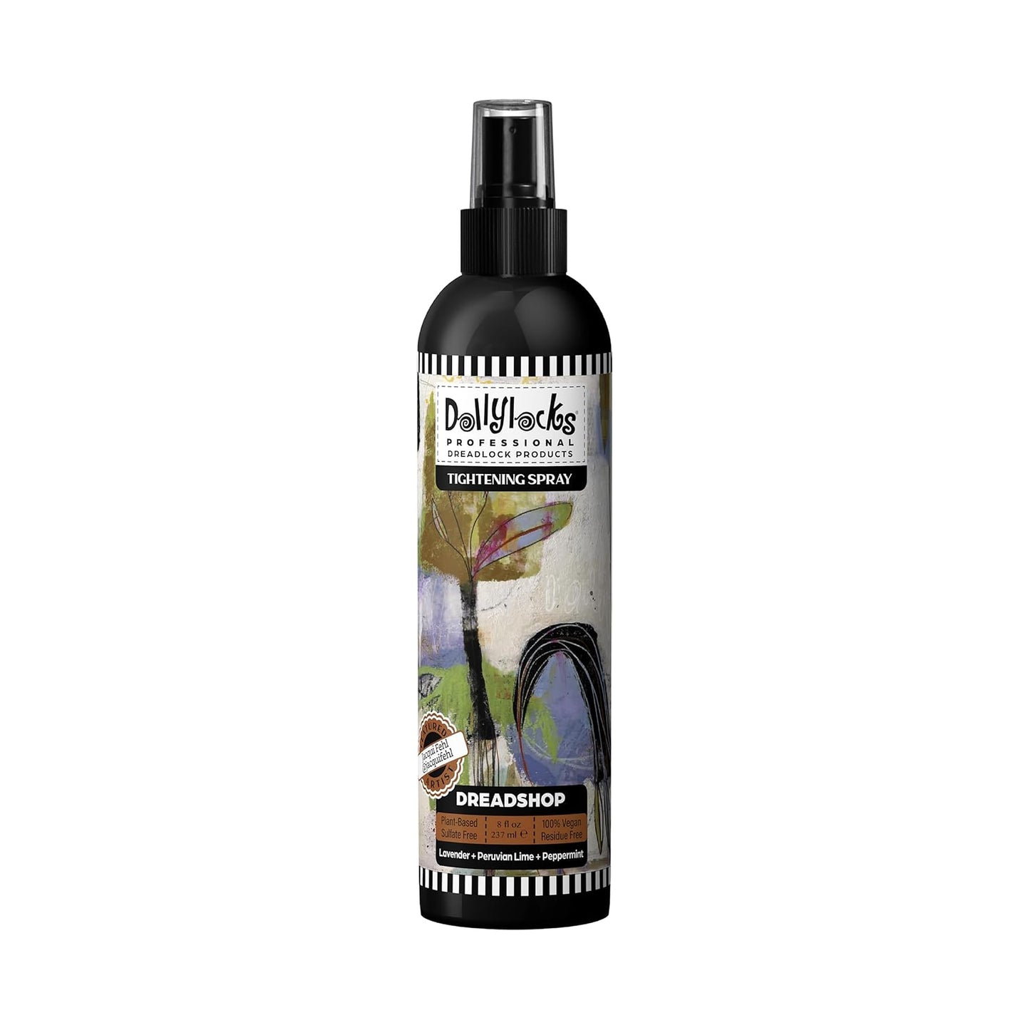 Dollylocks Sea Salt Texture Spray | Plant-Based, Vegan, Residue-Free | Tighten Locs Dreadlocks | Loose Hair Care | Fragrance Free | 8oz