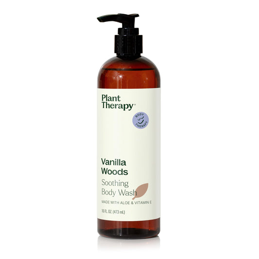 Plant Therapy Vanilla Woods Natural Body Wash 16 oz For all Skin Types, Sulfate Free Body Wash, For Men or Women, Sophisticated Sweet & Woody Scent Beauty & Personal Care Plant Therapy