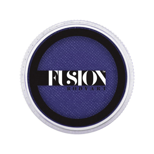 Fusion Body Art Pro Face Paint | Prime Magic Dark Blue (32gm), Professional Quality Water Activated Face and Body Paint Supplies Single Makeup Cake