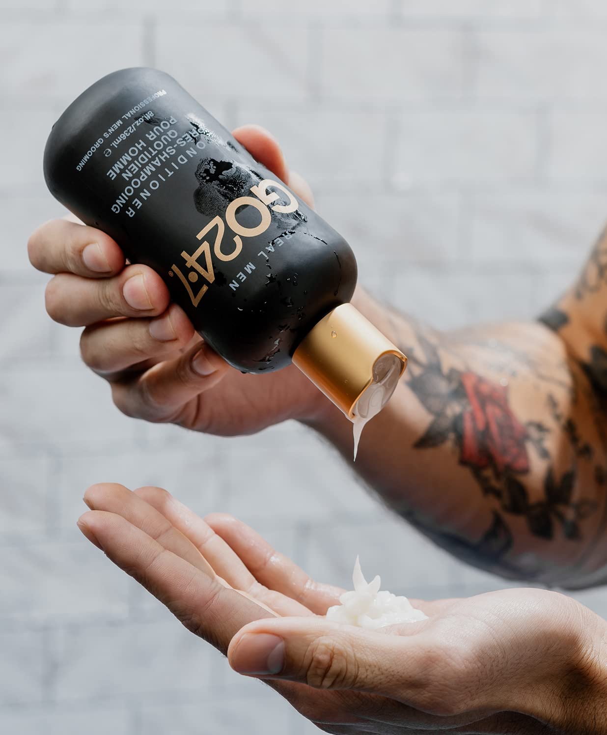 GO247 Daily Conditioner - Lightweight Hydrating Conditioner for Men - Softens, Strengthens & Adds Shine - Enriched with Vitamin B5 & Honey - Ideal