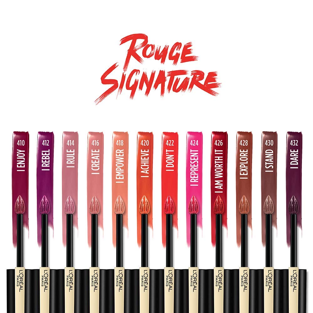 L’Oréal Paris Makeup Rouge Signature Matte Lip Stain, I Am Worth It