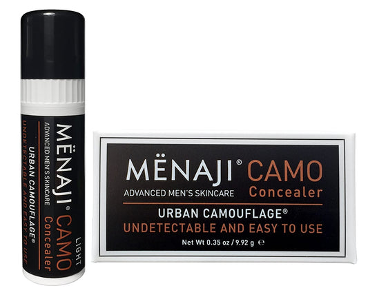 MËNAJI URBAN CAMOUFLAGE® Concealer Stick for Men - Skin Foundation Concealer for Dark Circles, Acne, Under Eye - Corrector - Mens Cosmetics - Light