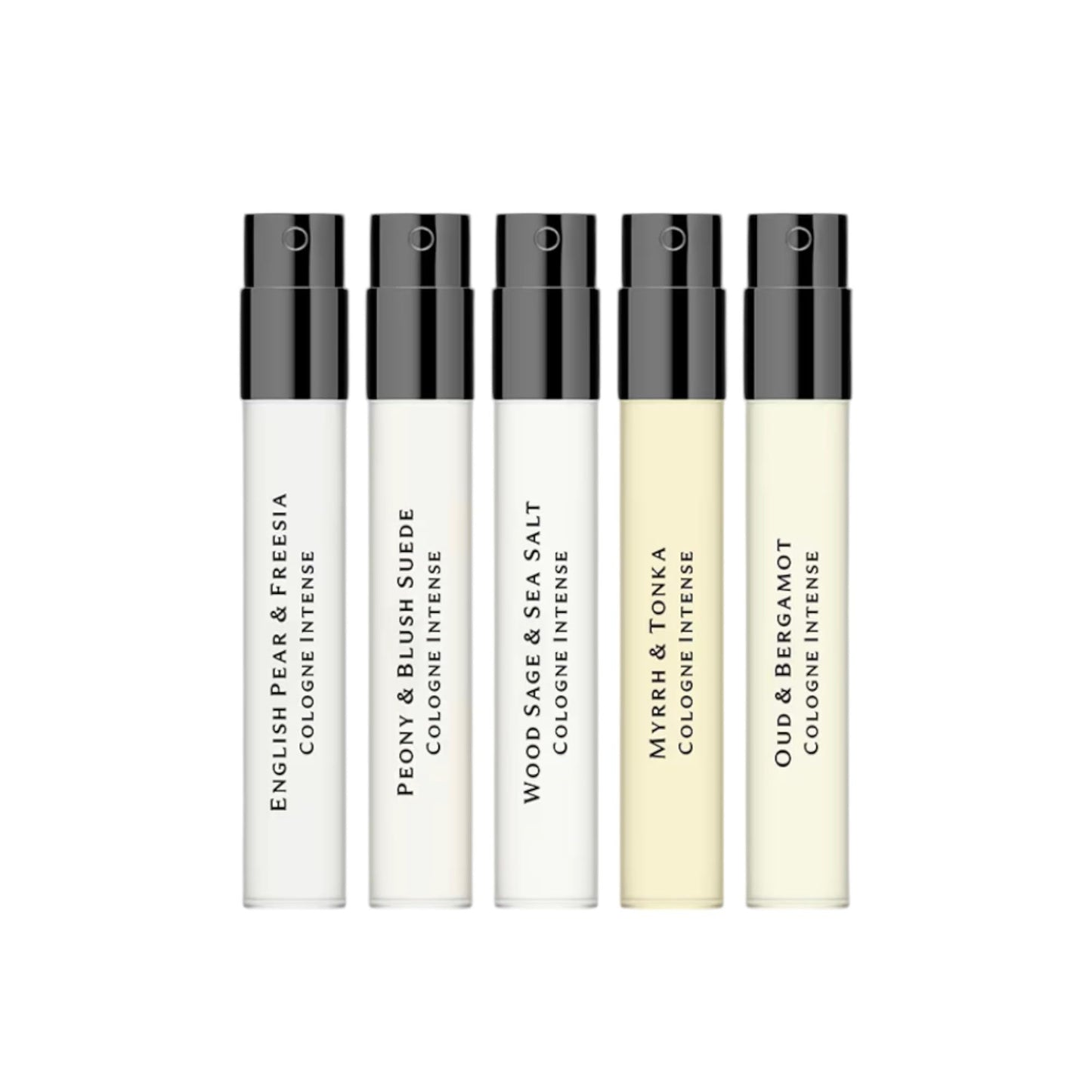 In1mart Set Cologne 5 Sample vials 1.5ml/0.05 fl.oz Wood Sage & Sea Salt, English Pear & Freesia, Peony & Blush Suede, Wild Bluebell, Nectarine Beauty & Personal Care In1mart