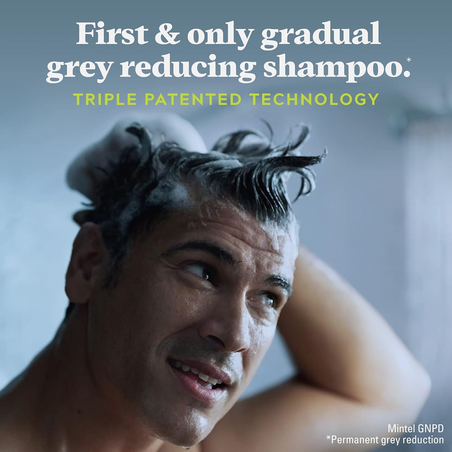 Just for Men Control GX Grey Reducing Shampoo, Gradual Hair Color with Keratin for Stronger Thicker and Healthier Looking Hair, 4 Fl Oz - Pack of 3