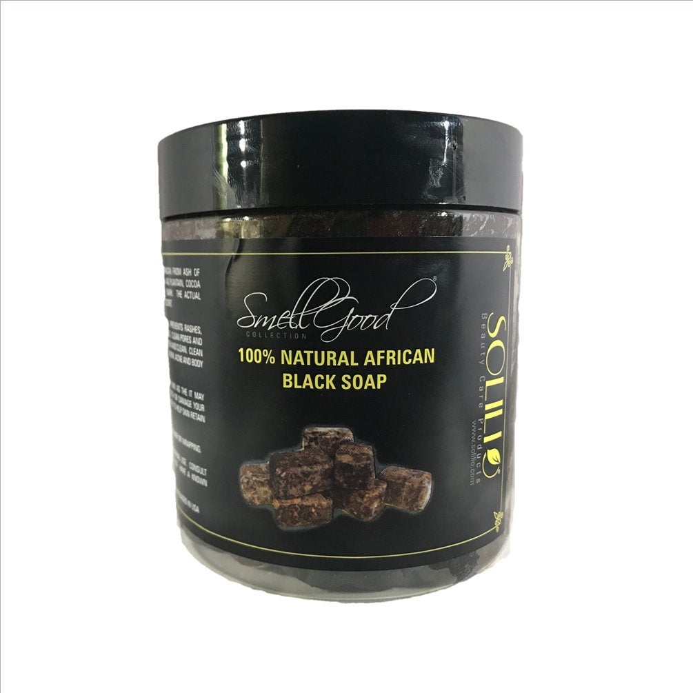 African Soft Black Soap Tub 1lb Beauty & Personal Care SmellGood