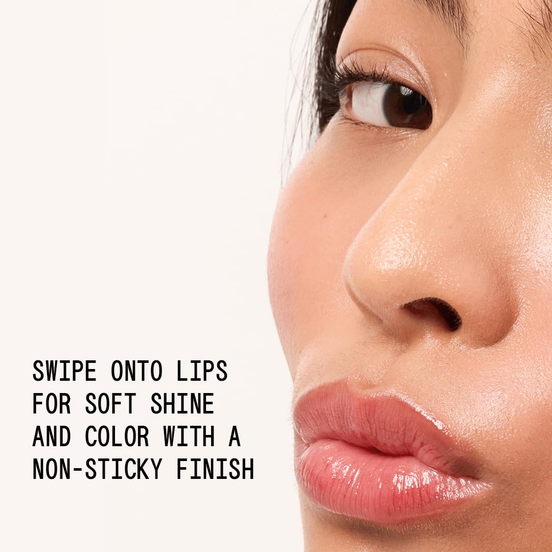 about-face Light Lock Lip Gloss Feel It All - Non-Sticky, High-Shine Lip Oil Gloss with Coconut Oil, Peppermint & Lavender - Vegan, Cruelty-Free,