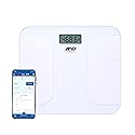 A&D Medical Digital Body Weight Scale, UC-356BLE Bluetooth Bathroom Weight Machine, UltraWide Platform and Large Display, Syncs with A&D App,550lb…