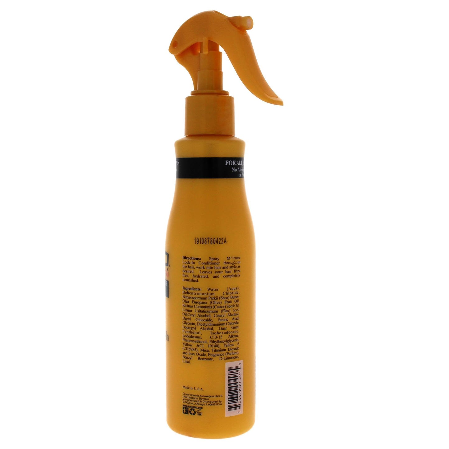 Eco Style Ecoco Ecoplex Moisture Lock-In Conditioner - Black Castor And Flaxseed Oil - Olive Oil And Shea Butter - Soft And Glowing Hair - Hydrating