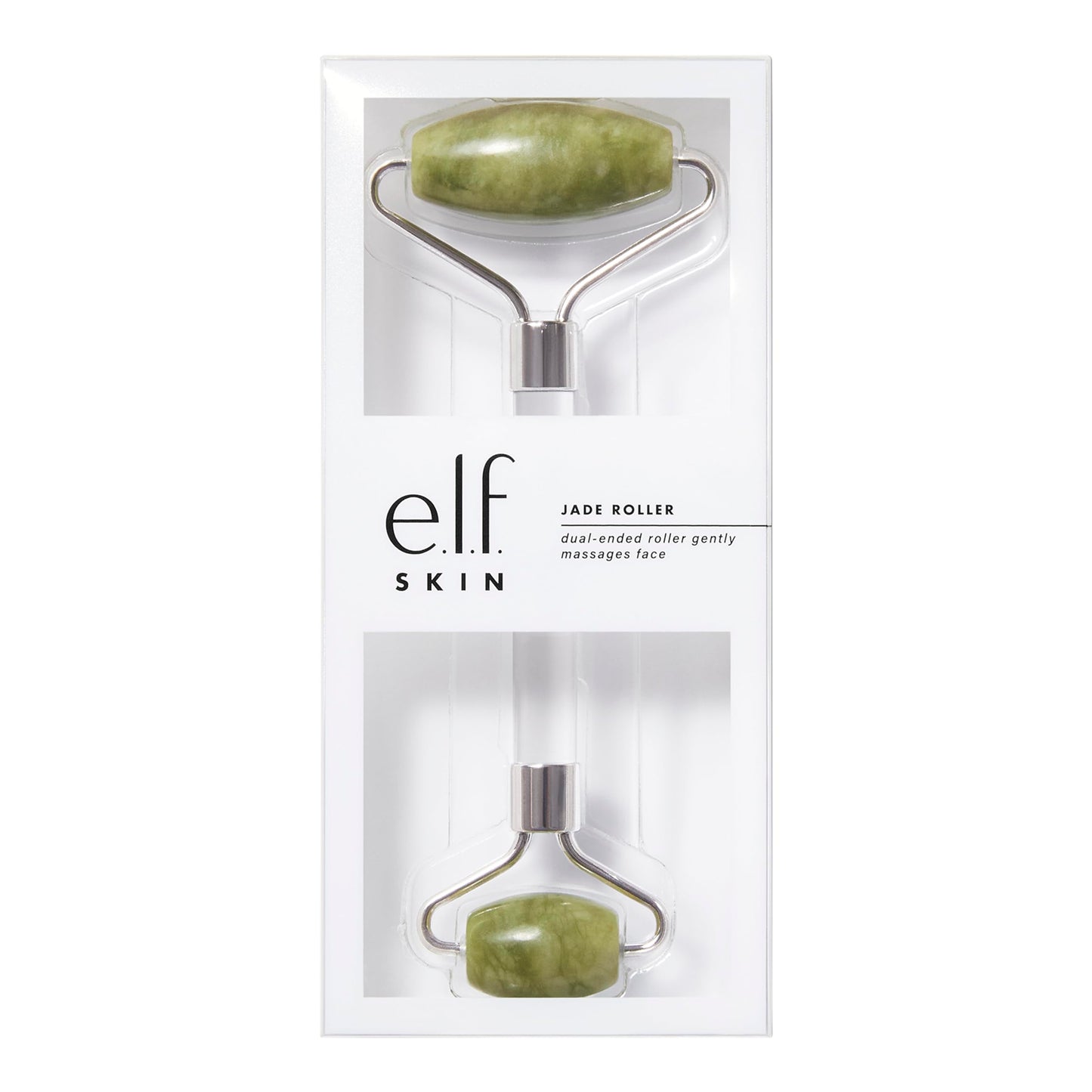 e.l.f. SKIN Jade Roller, Facial Roller to Massage & Destress Skin, Gently Massages, Soothes & Boosts Skin’s Vitality, Vegan & Cruelty-Free