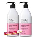 Herbalosophy Keratin Shampoo & Conditioner Set, Nourishing & Moisturizing Formula for Damaged & Dry Hair, Highly Hydrate & Repair for Color Treated