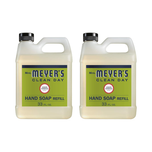 Mrs Meyers Liquid Hand Soap Refill, 33 Oz, Lemon Verbena Scent, Pack Of 2