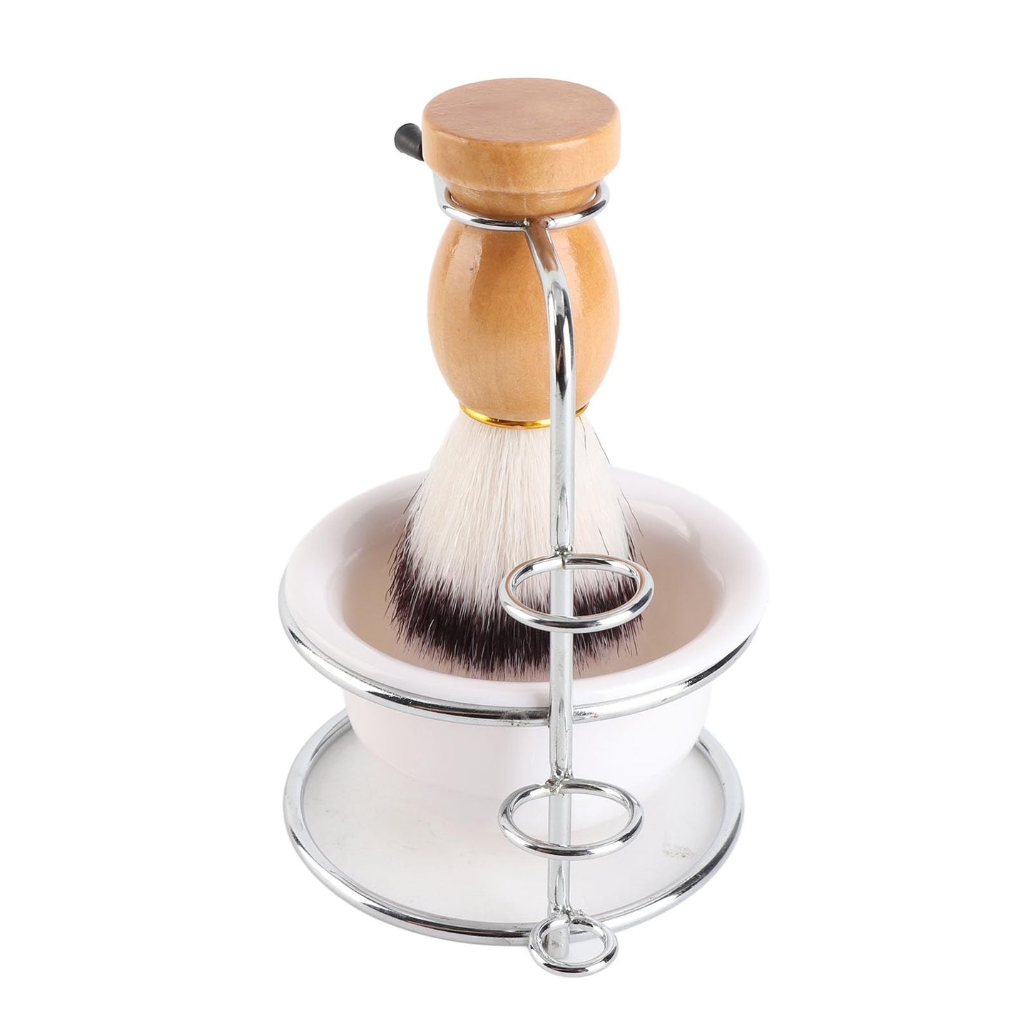 VINGVO Shaving Brush, Shaving Brushes For Men Men Shaving Kit Holder Brush Stand Soap Bowl Set Shave Brush with 1 Shaving Soap Bowl and 1 Shaving Beauty and Personal Care VINGVO