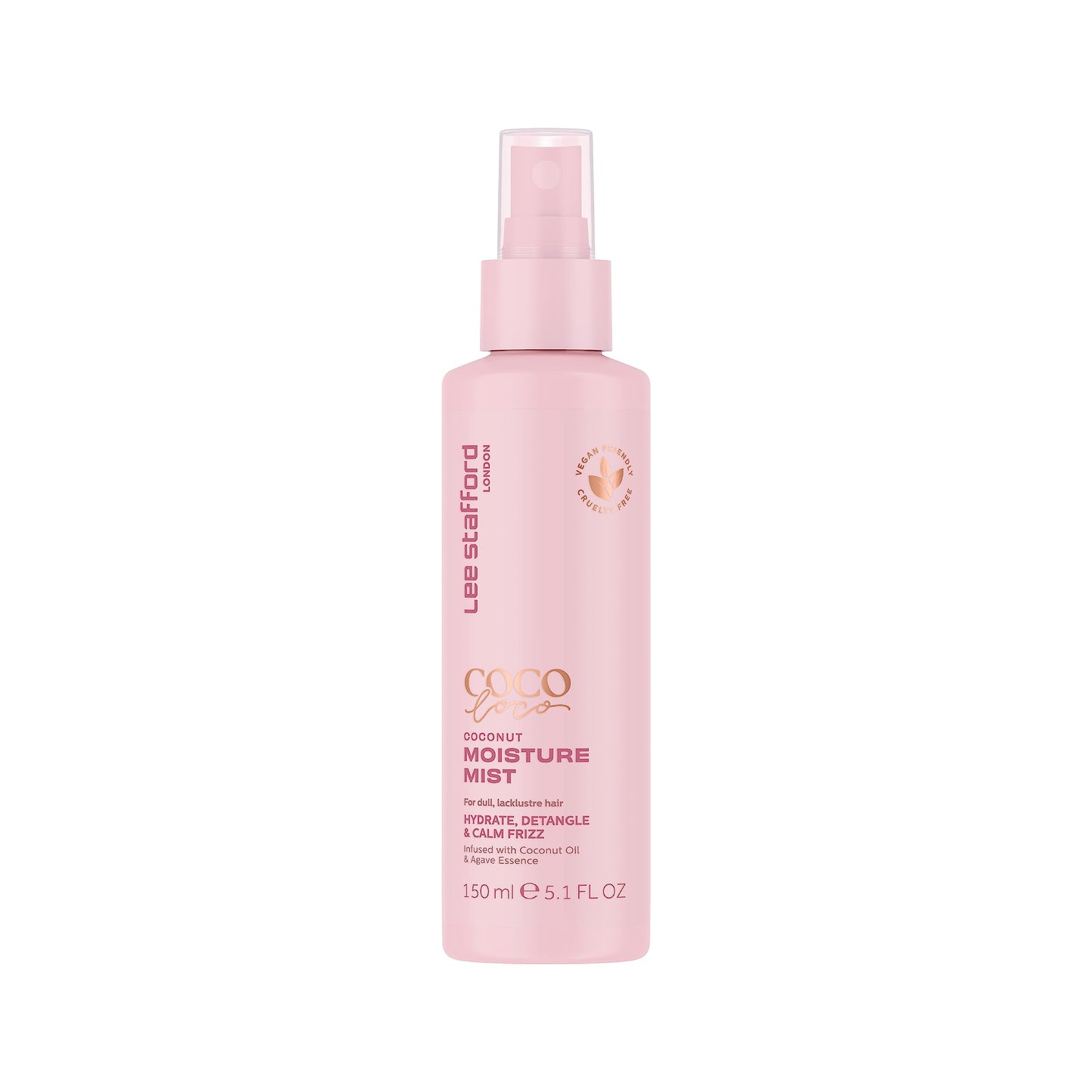 Lee Stafford Leave In Detangler Spray | Coco Loco Collection - Leave-In Conditioning Treatment Mist for Maximum Moisture, Hydrated, Detangles