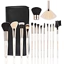 Z'OREYA Makeup Brushes Set,15pcs Rose Gold Luxury and Fashion Makeup Brushes,Professional Premium Synthetic Foundation Powder Concealers Eye Shadows