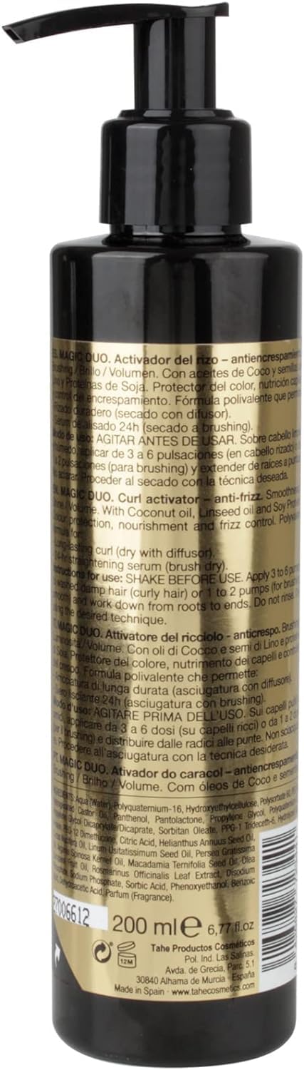 Tahe Magic Duo dual function Curl activator/Straightening, protection, nutrition 200 ml