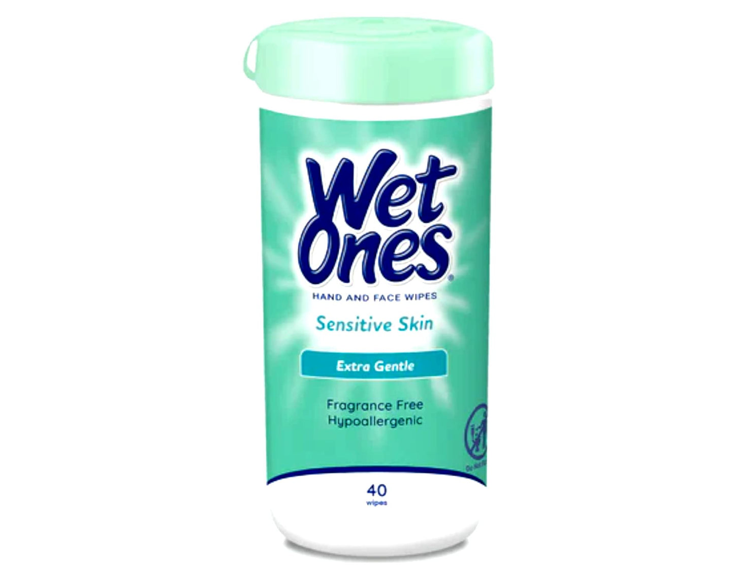 Playtex Wet Ones Sensitive Skin Hands Wipes, 40 Count Wipes (Pack of 6)