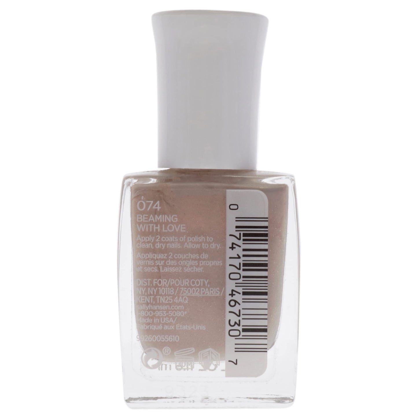 Sally Hansen Mega Strength Nail Color, Beaming With Love, .4 Fl Oz