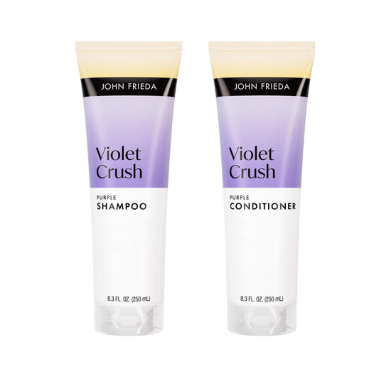 John Frieda Violet Crush Purple Shampoo and Conditioner Bundle, Violet Shampoo and Violet Conditioner, 8.3 Fl Oz, Pack of 2 Beauty & Personal Care John Frieda