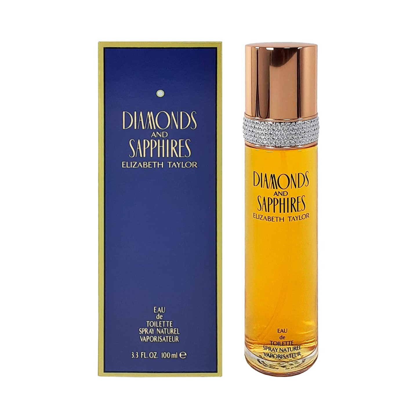DIAMONDS & SAPHIRES by Elizabeth Taylor Eau De Toilette Spray 3.4 oz for Women - 100% Authentic