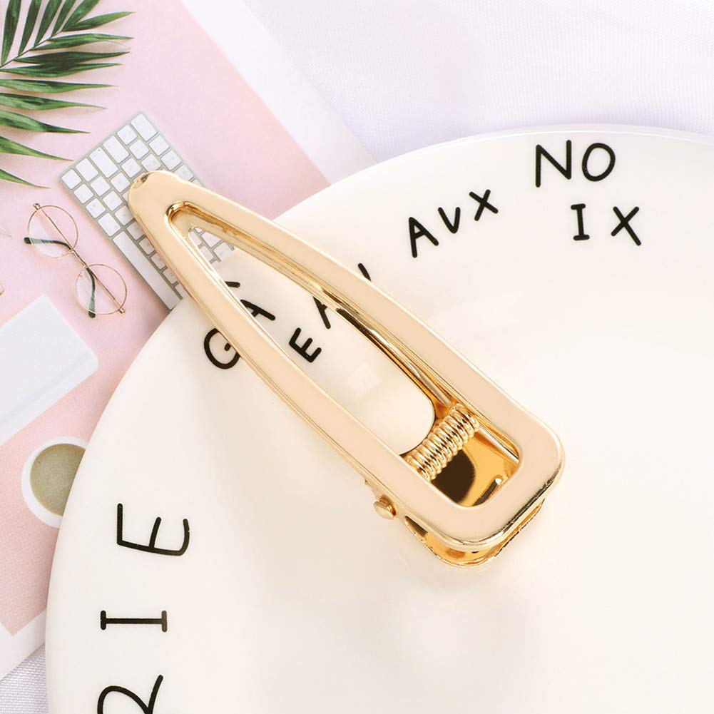 Gukasxi 30pcs Gold Alligator Hair Clips Barrettes Metal Hollow Hair Clip for Silicone Mold Making Pearl Acrylic Resin Hair Pin Hairbow Hairpins