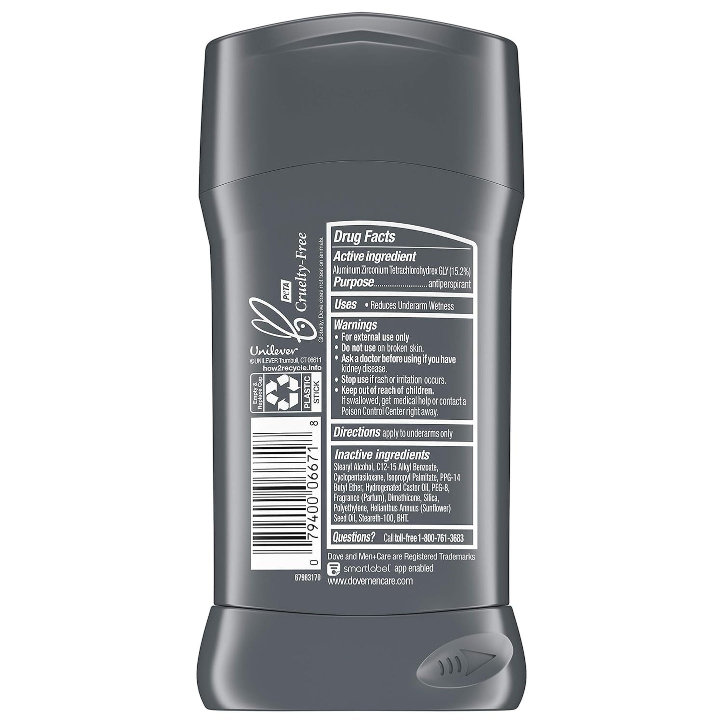 Dove Men+Care Antiperspirant Deodorant Stick Clean Comfort 2.7 oz (Pack of 10) Beauty and Personal Care Dove