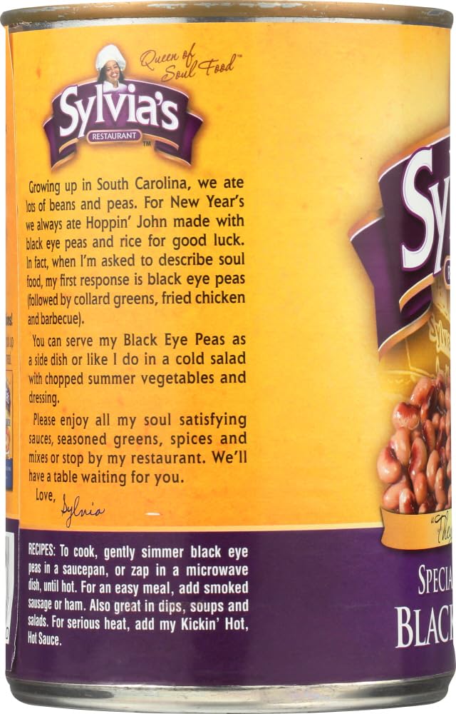 SYLVIAS Black Eye Pea Seasoning, 15 oz