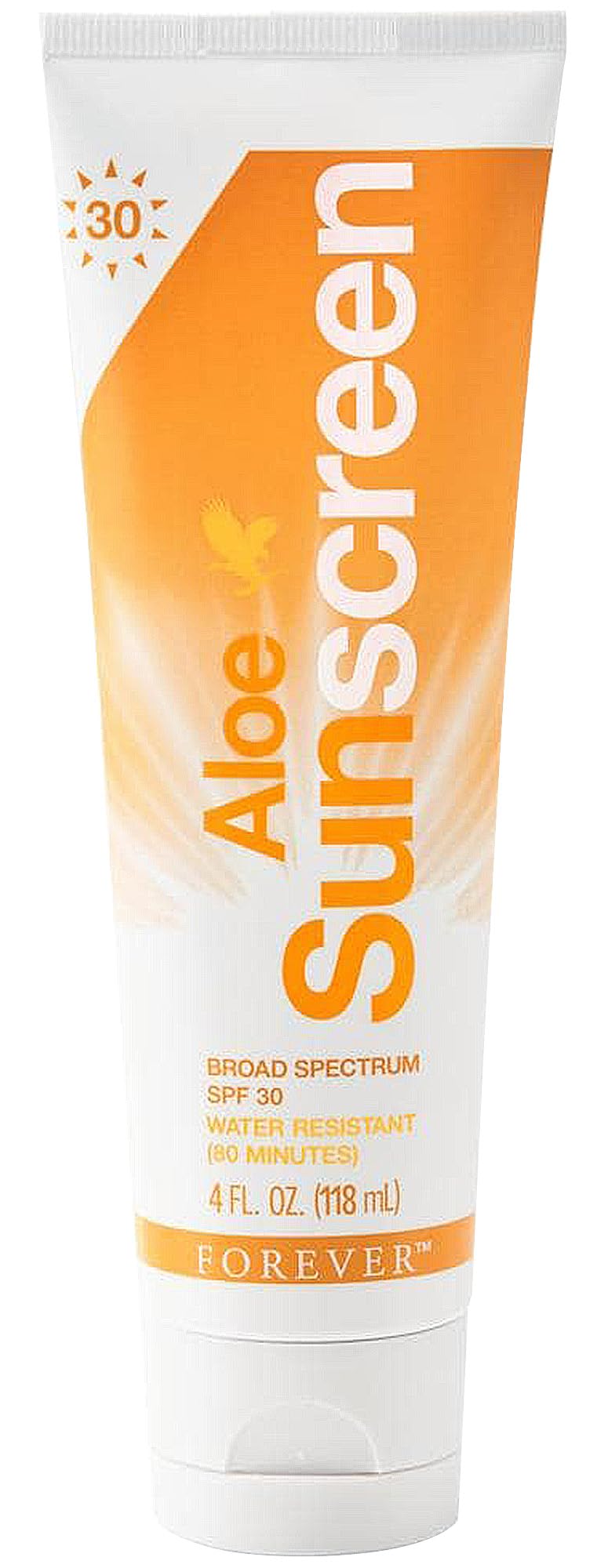 Forever Living - Aloe Sunscreen SPF 30 - with Aloe Vera, Water-Resistant Broad Spectrum UVA and UVB Defense, 4 fl oz