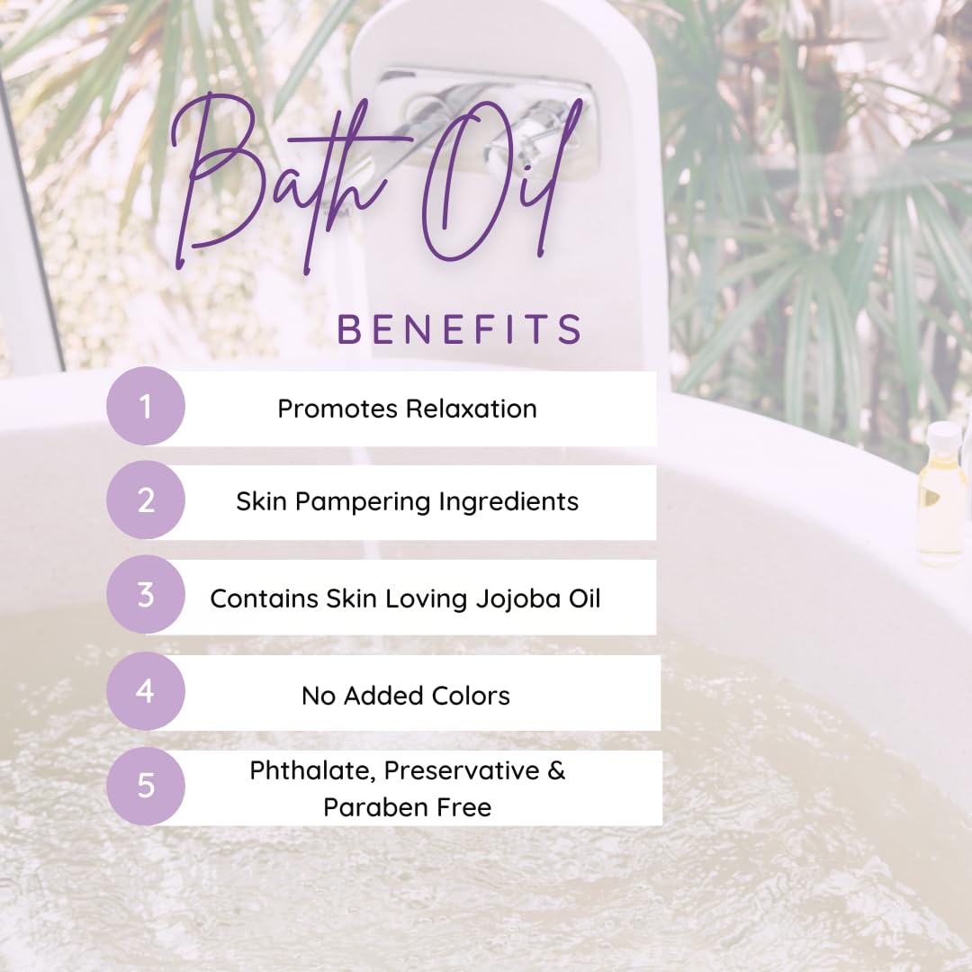 Hyacinth Bath Oil, Scented Body Oil, Relaxing Bathing Oil, 8 oz Beauty and Personal Care Eclectic Lady