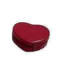 Heart Shaped Travel Jewelry Storage, Red