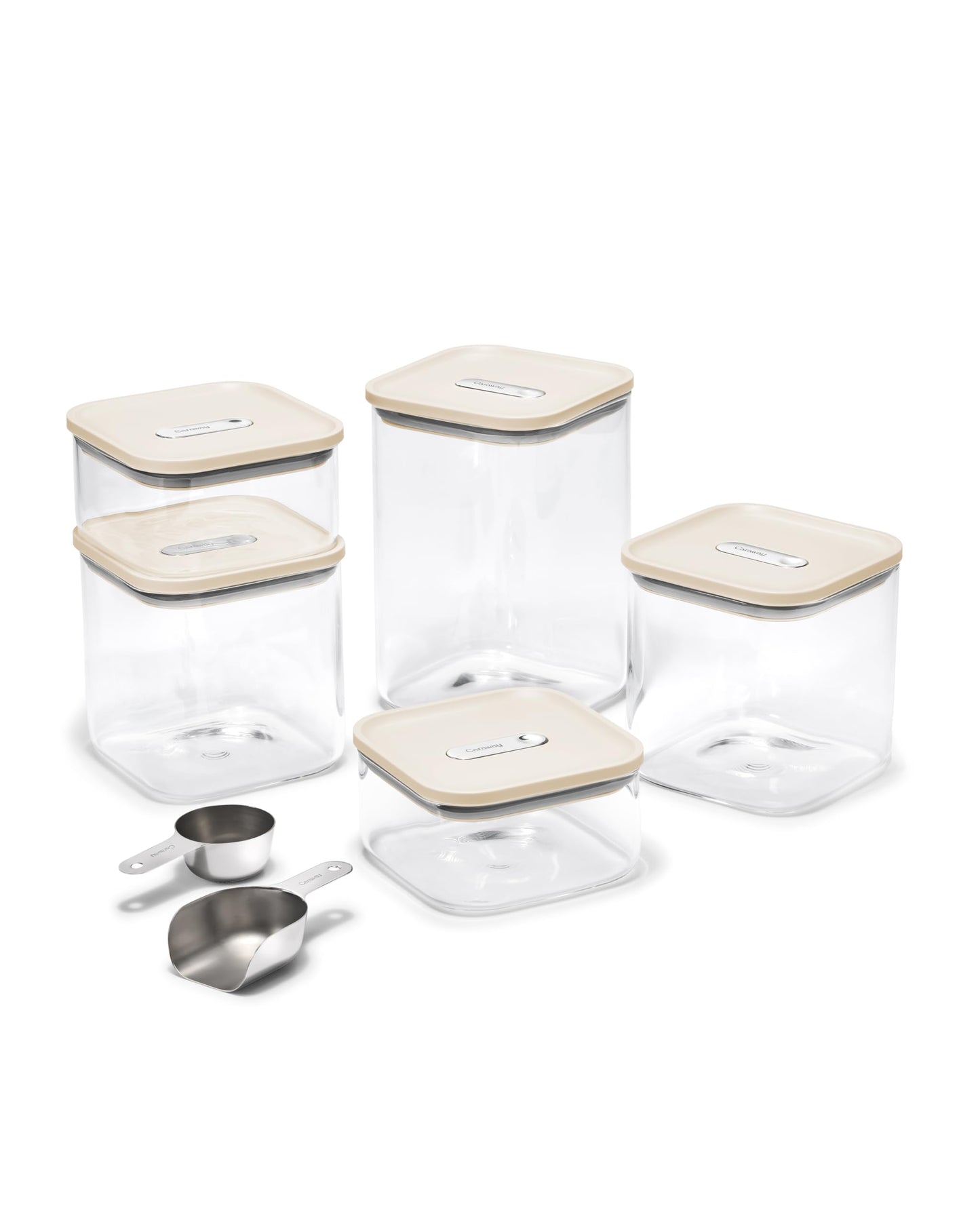 Caraway 13-Piece Glass Airtight Food Storage Containers with Lids - Non-Toxic, BPA-Free Kitchen Storage Containers - Stackable, Space-Saving Airtight…