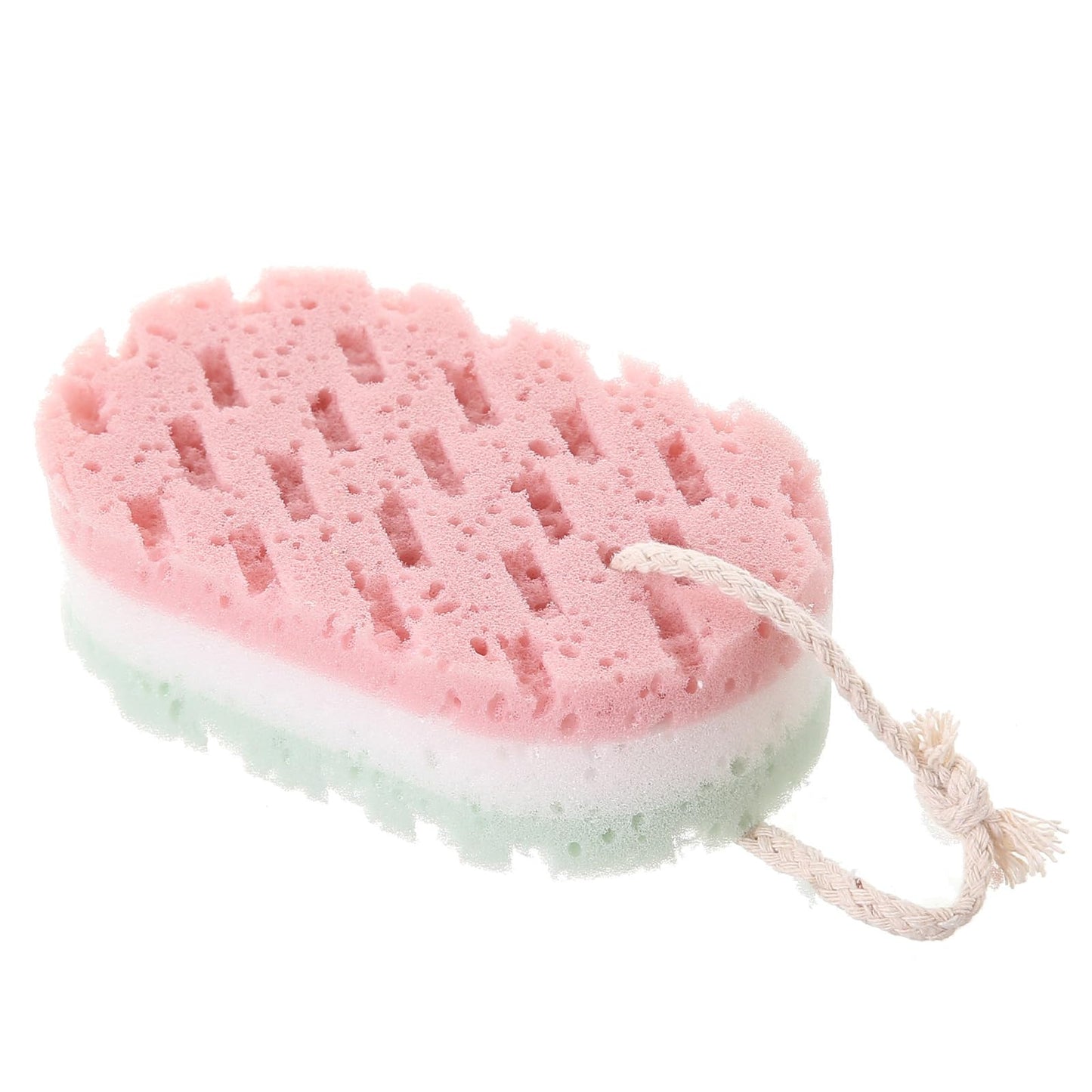 DGFJY Adult Sponge Body Scrubber Three Layer Easy-foaming Scrub Shower Brush Bathroom Body Skin Cleaner Accessory Adult Bath Sponge Gym and Swimming Beauty and Personal Care DGFJY