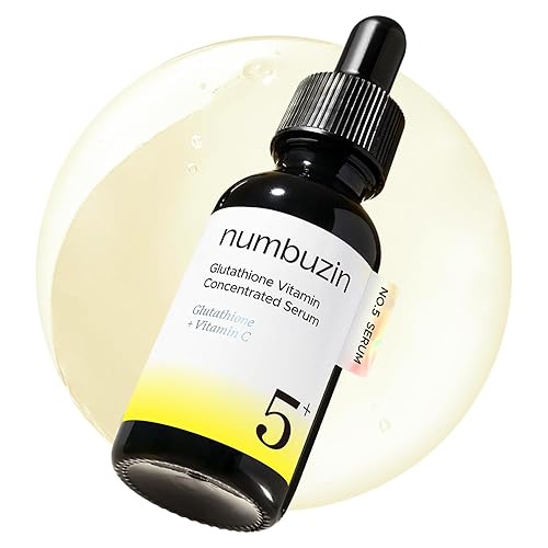 numbuzin No.5 Vitamin Concentrated Serum, Dark Spot Care, Glutathione & Vitamin Serum, Korean Skincare, Tranexamic Acid 4%, Niacinamide 5%, for a