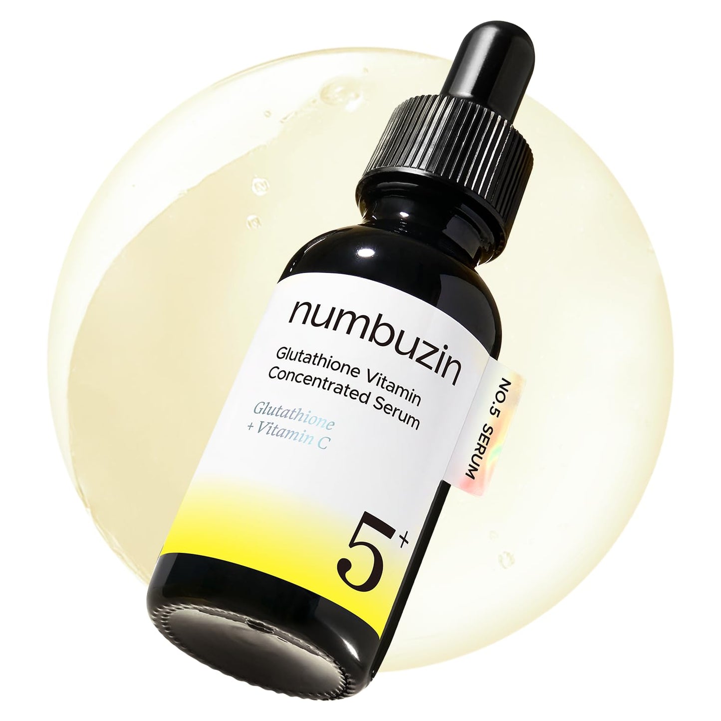 numbuzin No.5 Vitamin Concentrated Serum, Dark Spot Care, Glutathione & Vitamin Serum, Korean Skincare, Tranexamic Acid 4%, Niacinamide 5%, for a