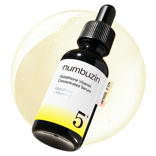 numbuzin No.5 Vitamin Concentrated Serum, Dark Spot Care, Glutathione & Vitamin Serum, Korean Skincare, Tranexamic Acid 4%, Niacinamide 5%, for a