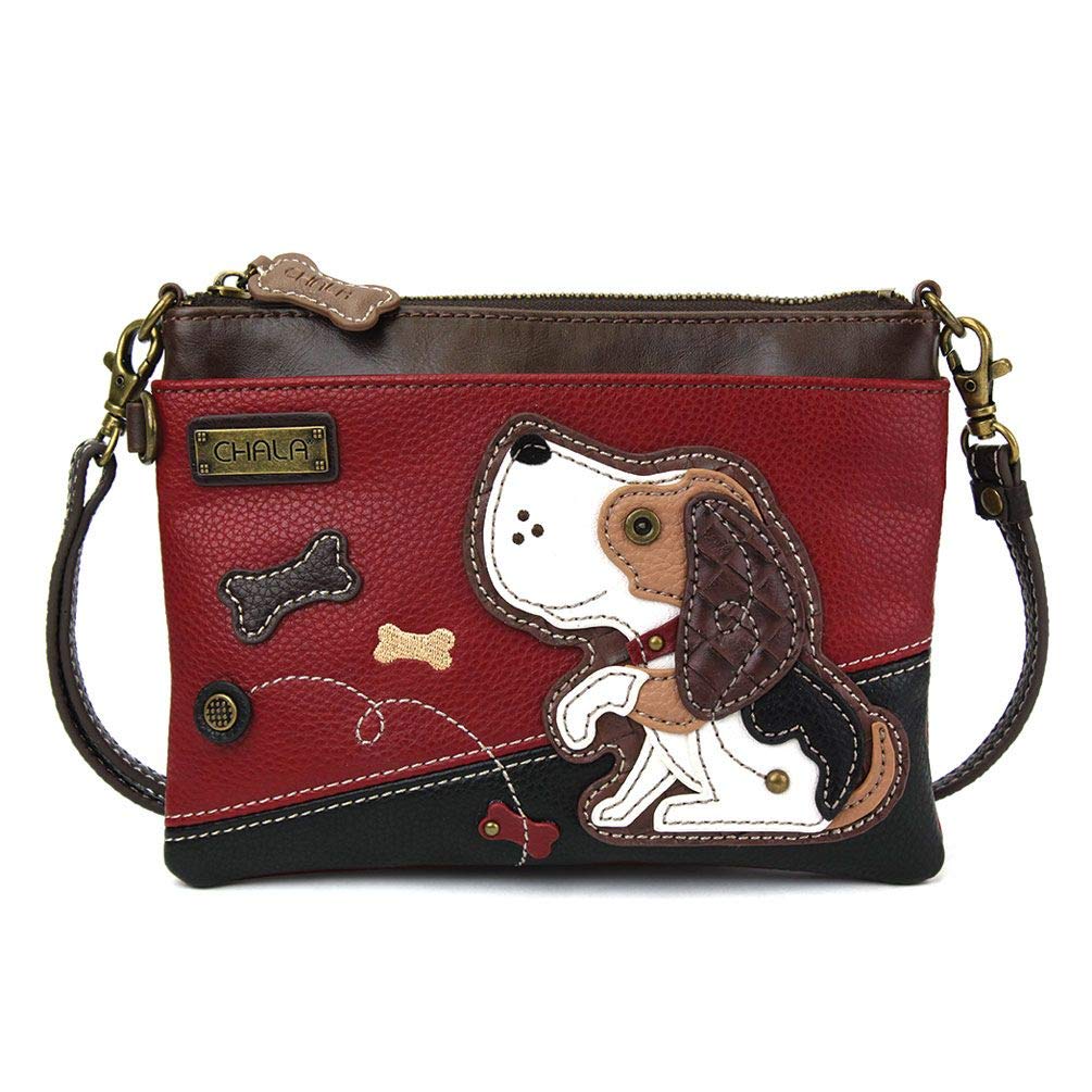 Chala Handbags Dog Mini Crossbody Handbag, Dog Mom