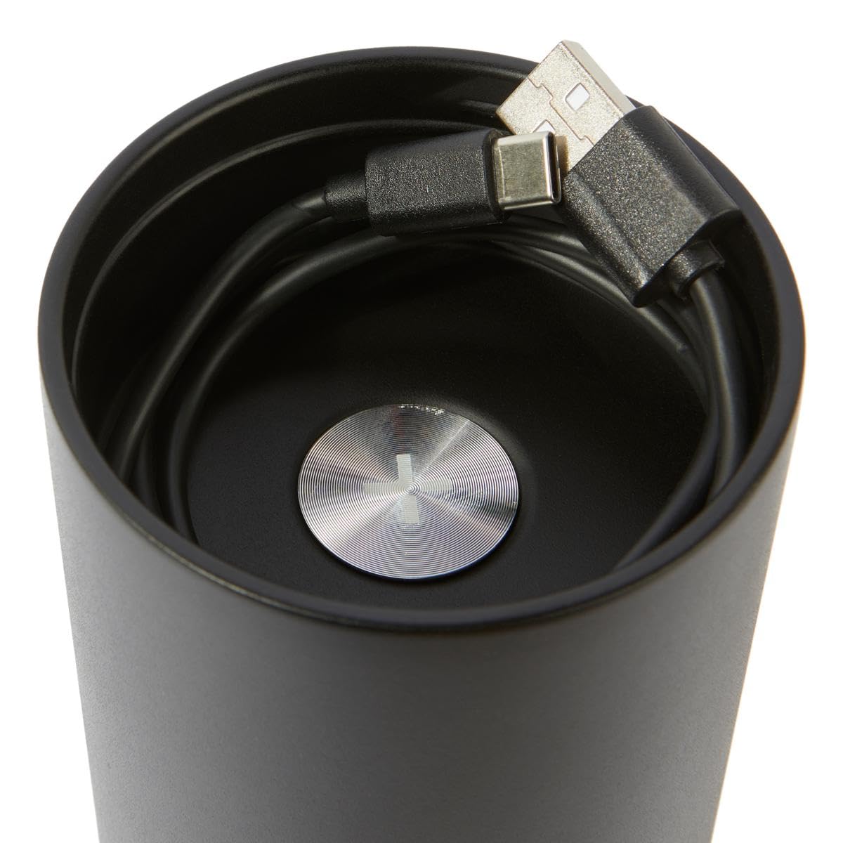 TYLT Power Bottle 2.0 24oz Stainless Steel Wide Mouth Water Bottle Removable 5700mAh Magnetic Portable Power Bank Dishwasher Safe Cup Holder