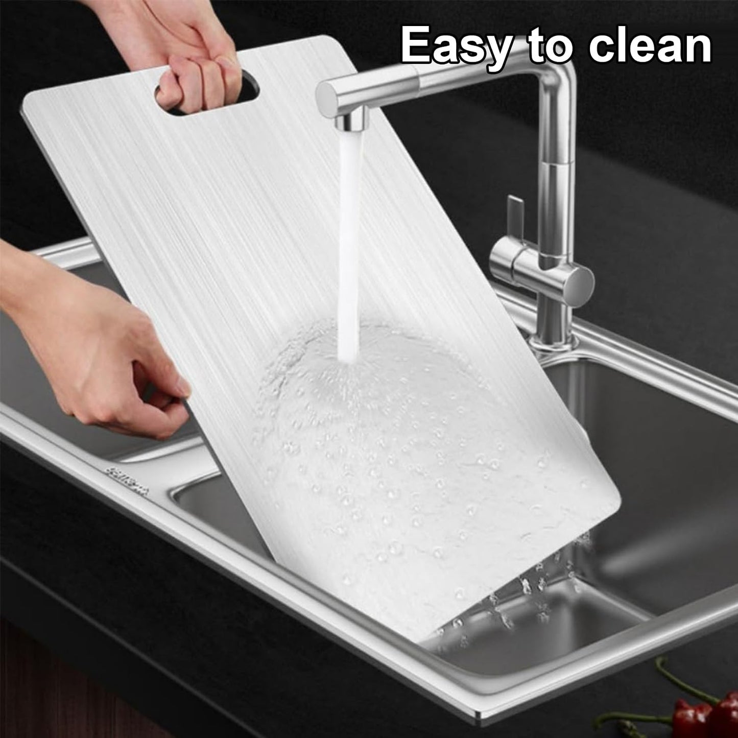 Katuchef Titanium Cutting Board,2026 New 100% Pure Titanium Cutting Boards for Kitchen,Titan Cut Pro Non toxic Doubld-Side Durable Chopping Boards…