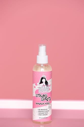 She Is Bomb Styling Spritz, Maximum Hold Hair Spray, Fast Drying, 8 fl oz