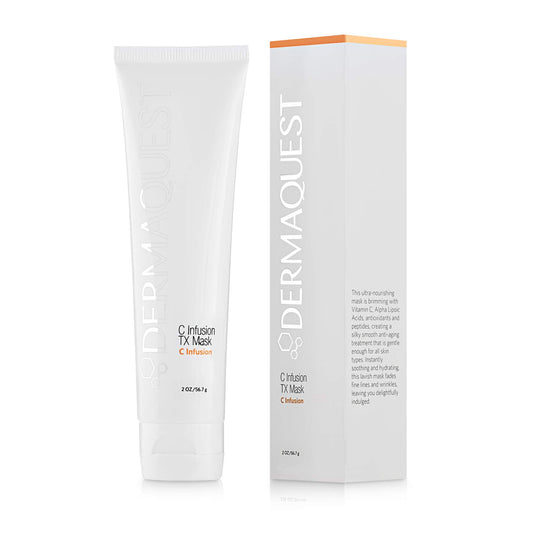 DermaQuest C Infusion TX Anti Aging Vitamin C Face Mask - Brightening & Energizing Pore Minimizing Facial Mask For Women & Men (2oz)