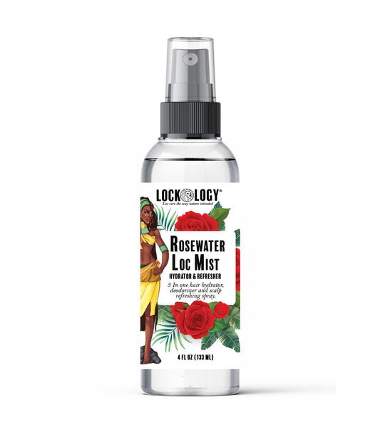 Rose Water for Locs; Rosewater for Hair Spray, Natural Hair and Loc Refresher Moisturizer; Products for Locs